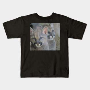 Mountain Lion cubs Kids T-Shirt